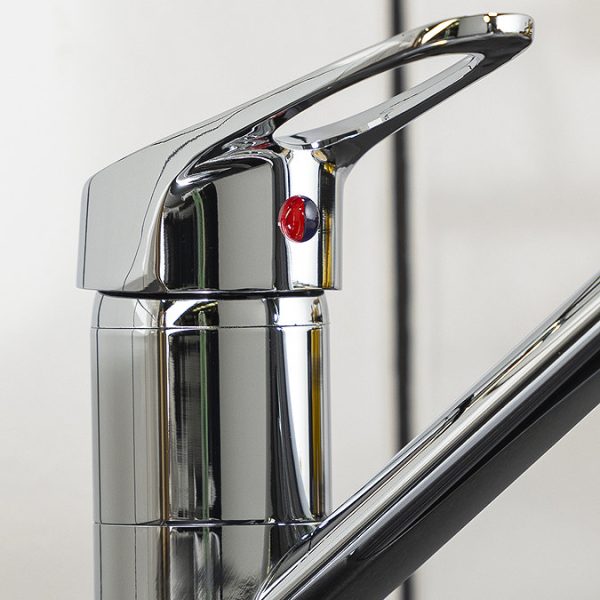 Abode Aria Single Lever Kitchen Mixer Tap   Chrome - Image 3