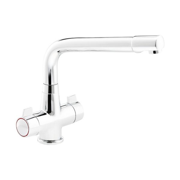 Abode Turina Quarter Turn Kitchen Mixer Tap   Chrome - Image 2