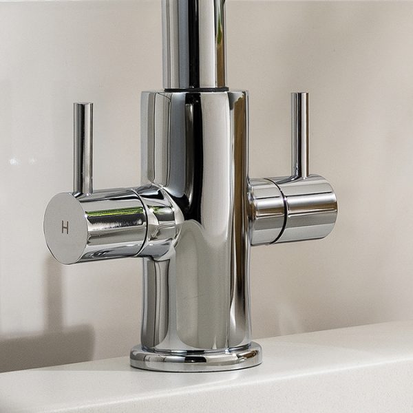 Abode Marido Dual Lever Kitchen Mixer Tap   Chrome - Image 3