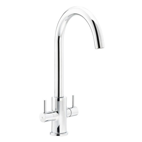 Abode Marido Dual Lever Kitchen Mixer Tap   Chrome - Image 2