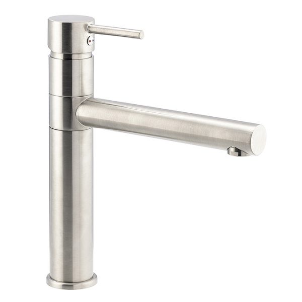 Abode Tower Single Lever Kitchen Mixer Tap   Brushed Nickel - Image 2