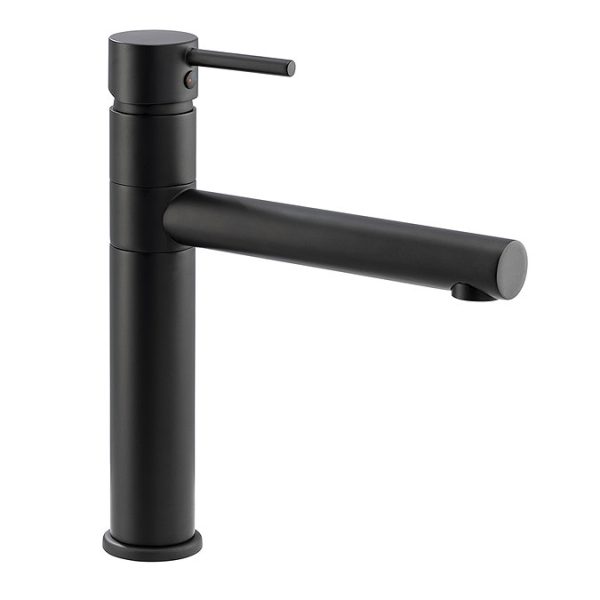 Abode Tower Single Lever Kitchen Mixer Tap   Matt Black - Image 2