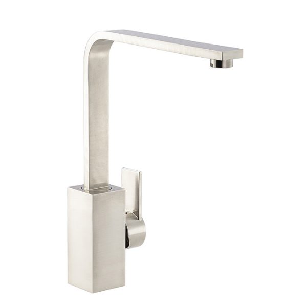 Abode Pixell Single Lever Kitchen Mixer Tap   Brushed Nickel - Image 2