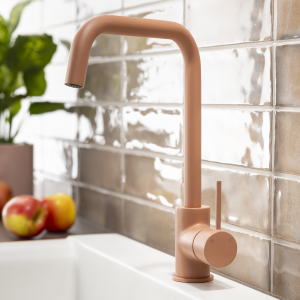 Abode Vigour Single Lever Kitchen Mixer Tap   Terracotta