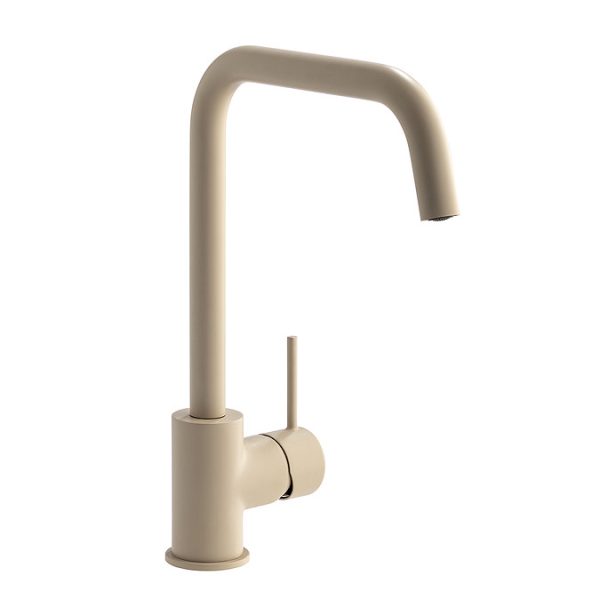 Abode Vigour Single Lever Kitchen Mixer Tap   Stone Grey - Image 2