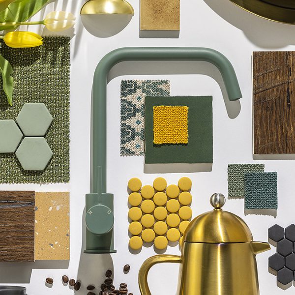 Abode Vigour Single Lever Kitchen Mixer Tap   Forrest Green - Image 3