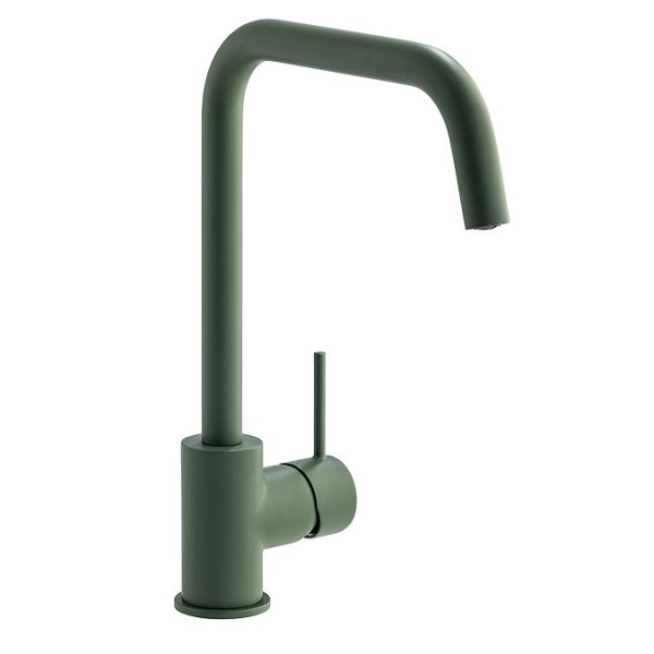 Abode Vigour Single Lever Kitchen Mixer Tap   Forrest Green - Image 2