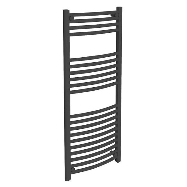 Diamond Curved Heated Towel Rail   W500 x H1200mm   Anthracite - Image 3