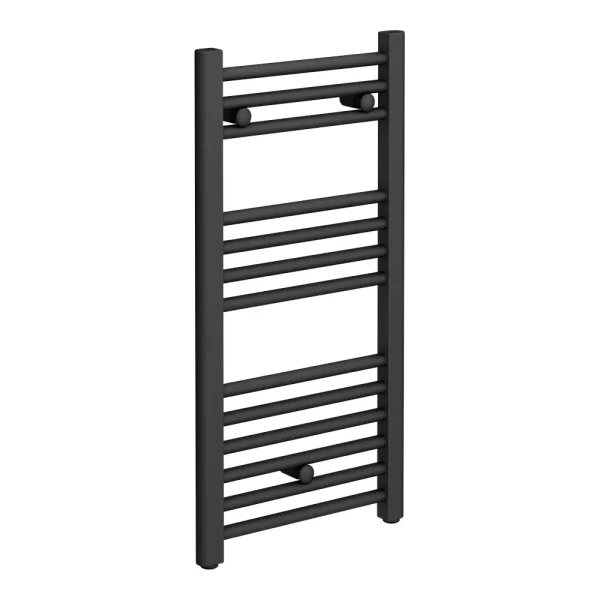 Diamond Heated Towel Rail   W400 x H800mm   Anthracite   Straight
