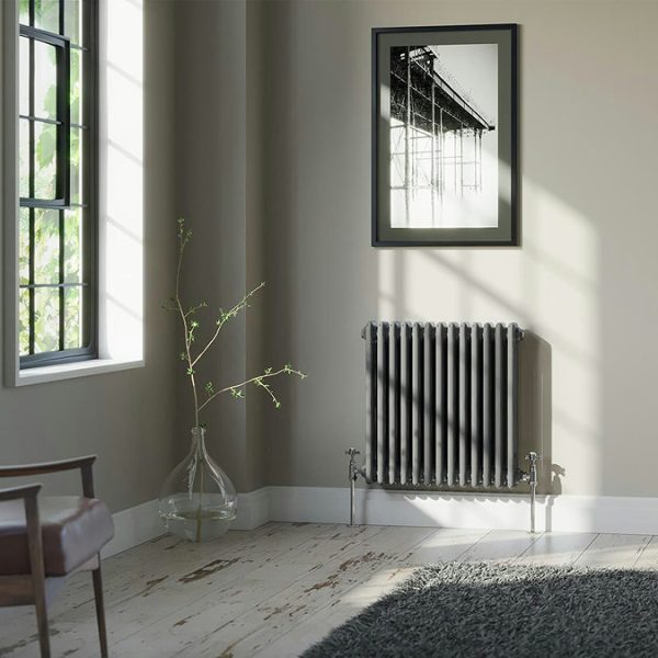 The Heating Co. Corso 600 x 608mm Anthracite Grey 3 Column Radiator - Image 2