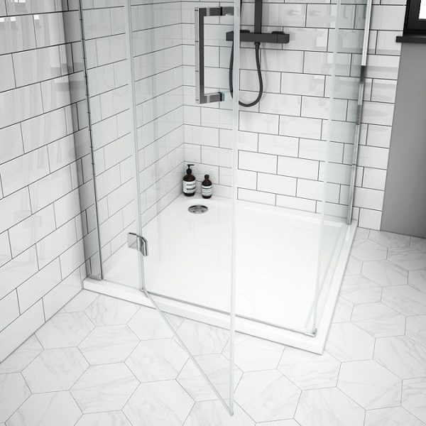 Apollo Frameless LH Hinged Door Square Enclosure - Image 2