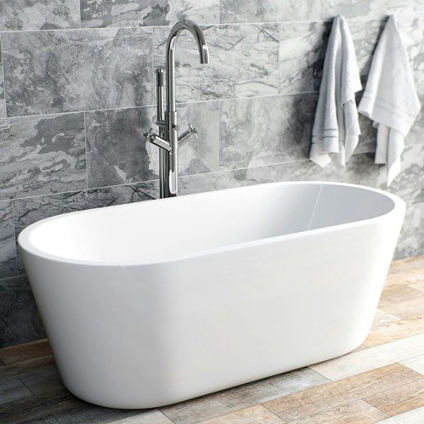 Mode Tate Freestanding Chrome Bath Shower Mixer Tap - Image 6