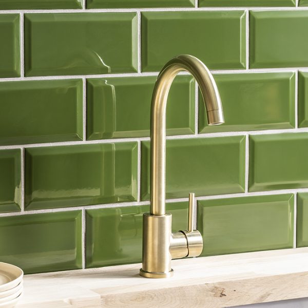 Bower Alberta Modern Kitchen Tap   Brushed Brass - Image 2