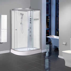 AquaLusso   Alto 04   1200 x 800mm Offset Shower Cabin   Polar White