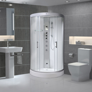 AquaLusso   Alto 80   800 x 800mm Quadrant Steam Shower   Polar White