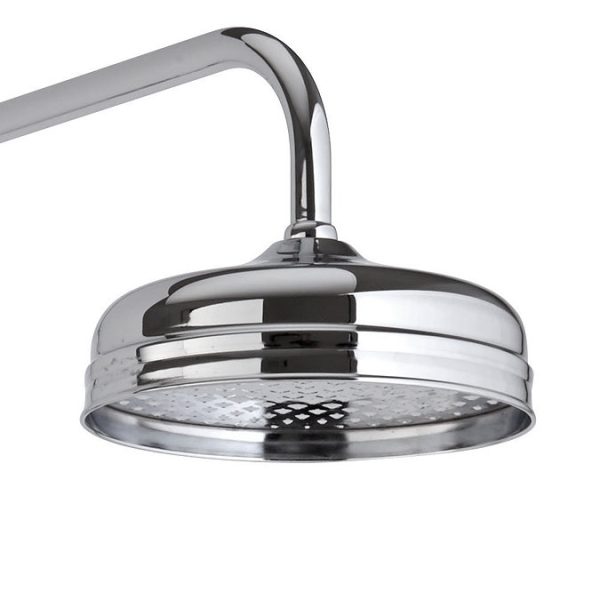 Traditional Luxury Rigid Riser Kit with Diverter & Twin Exposed Shower Valve Chrome - Image 4