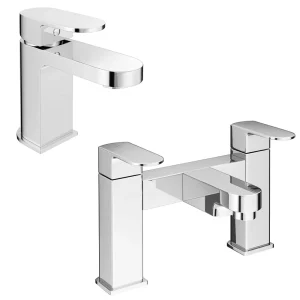 Amos Modern Tap Package (Bath + Basin Tap)