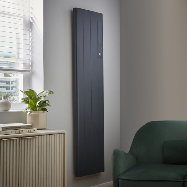 Urban Electric Smart Wifi Aluminium Panel 1500W Energy Saving  Vertical Anthracite Radiator   1600 x 453mm - Image 6