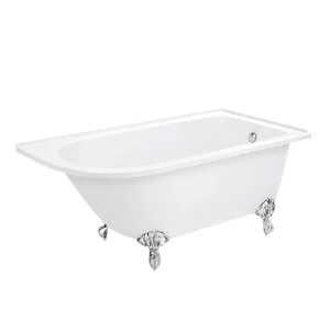 Appleby 1550 Roll Top Shower Bath + Chrome Leg Set