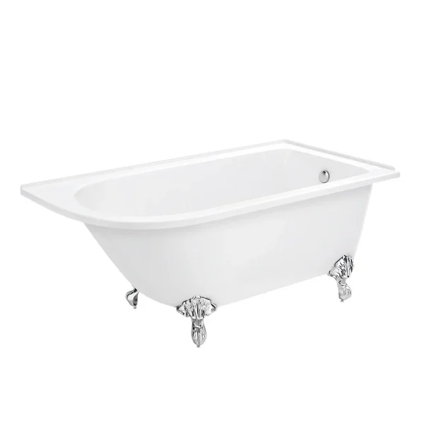Appleby 1550 Roll Top Shower Bath + Chrome Leg Set