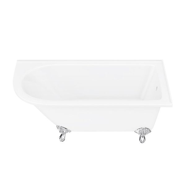 Appleby 1550 Roll Top Shower Bath + Chrome Leg Set - Image 7