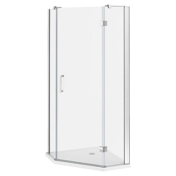 Apollo 900x900mm Frameless Pentangle Enclosure (incl. Tray + Waste) - Image 3