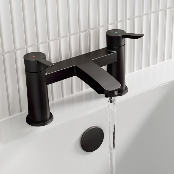 Bistan Apelo Contemporary Bath Filler   Black