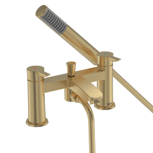 Bristan Apelo Bath Shower Mixer with Kit   Brushed Brass
