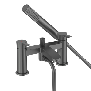 Bristan Apelo Bath Shower Mixer with Kit   Gun Metal Grey