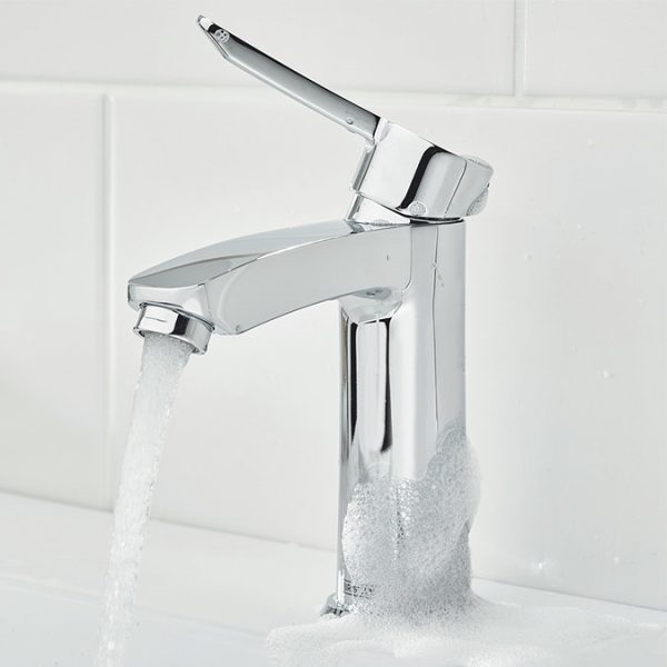Bristan Apelo Eco Start Basin Mixer with Clicker Waste    Chrome - Image 2