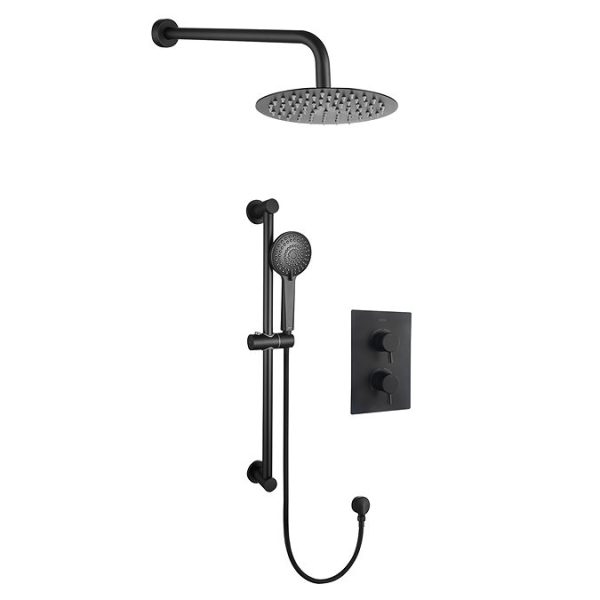Bristan Apelo Concealed Dual Control Shower Pack   Black - Image 2