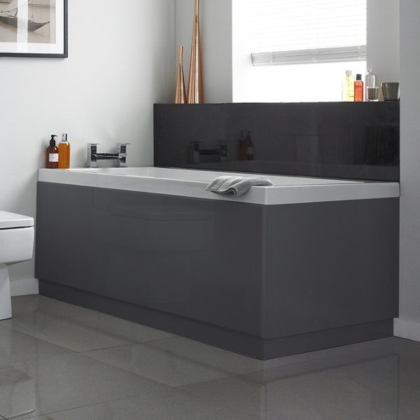 Apollo2 Single Ended Bath + Gloss Grey Panels - Image 2