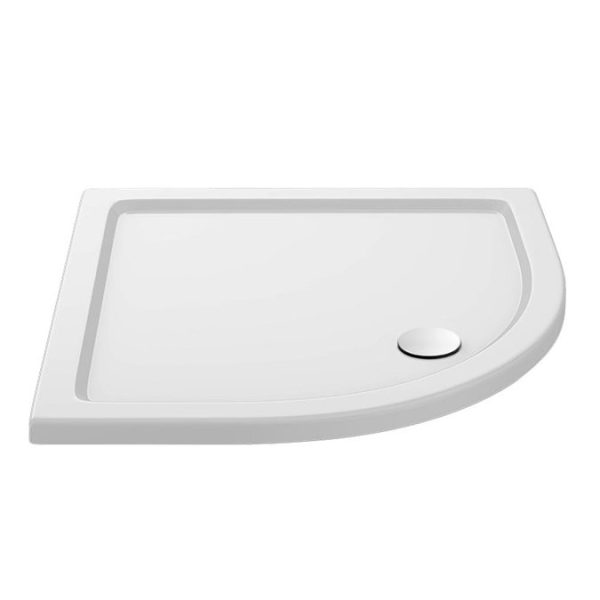 Apollo 800x800mm Frameless Single Door Quadrant Enclosure + Tray - Image 3
