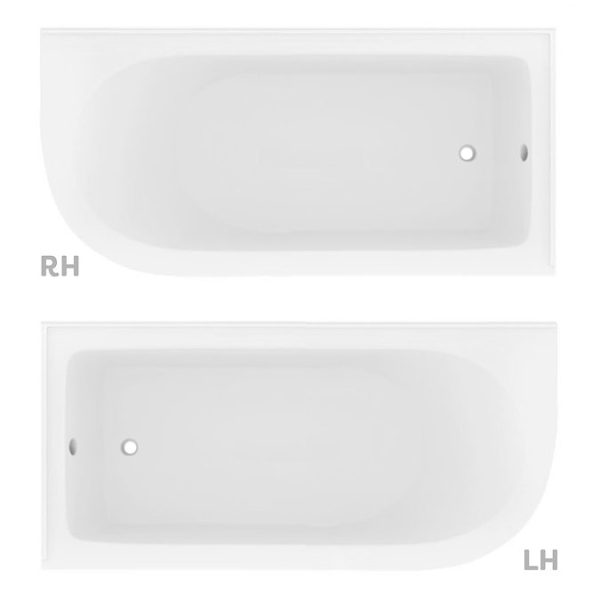 Appleby 1550 Roll Top Shower Bath + Brushed Brass Leg Set - Image 3