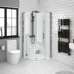 Apollo 800x800mm Frameless Single Door Quadrant Enclosure