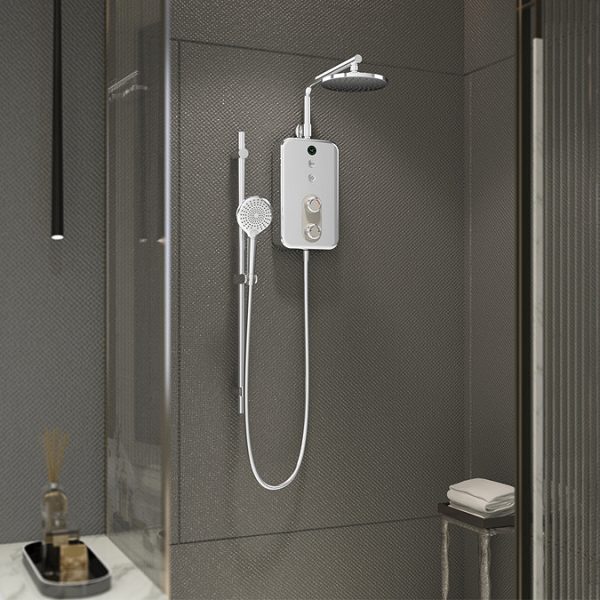 AQUAS Reva Flex Smart 9.5KW Chrome + White Electric Shower - Image 7