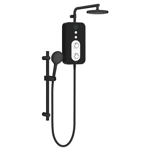 AQUAS Reva Flex Smart 9.5KW Matt Black Electric Shower - Image 3