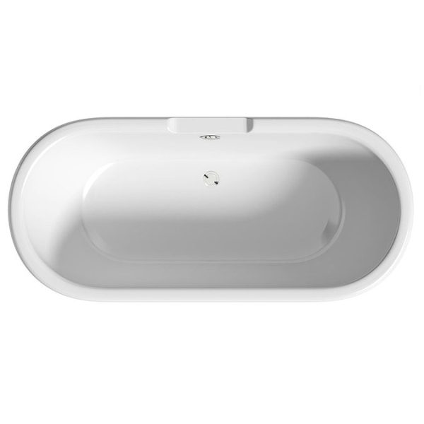 The Bath Co. 1750 x 800mm Traditional Double Ended Roll Top Bath with Chrome Feet - Image 2