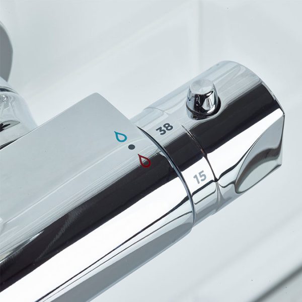 Bristan Artisan Thermostatic Surface Mounted Bar Shower Valve with Adjustable Riser - Image 7