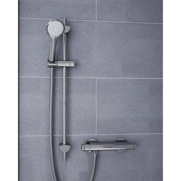 Bristan Artisan Thermostatic Surface Mounted Bar Shower Valve with Adjustable Riser - Image 3