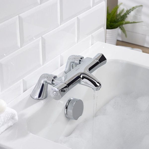 Bristan   Artisan Thermostatic Pillar Bath Filler   Chrome - Image 3