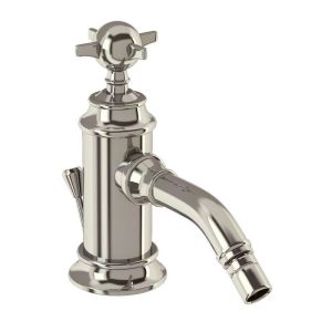 Arcade Bidet Mixer with Pop up Waste   Nickel   Various Tap Head Options