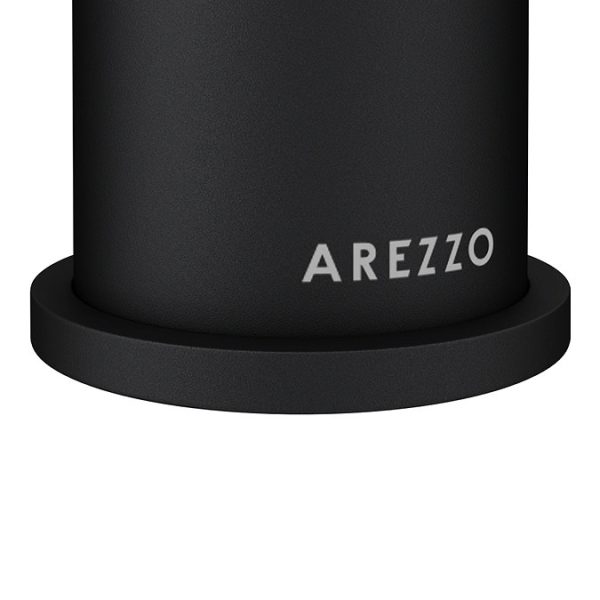 Arezzo Fluted Round Matt Black Bath Filler Tap - Image 5