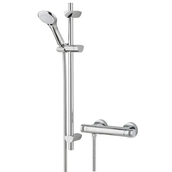 Bristan Artisan Thermostatic Surface Mounted Bar Shower Valve with Adjustable Riser