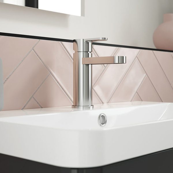Nuie Arvan Mono Basin Mixer with Push Button Waste - Image 2