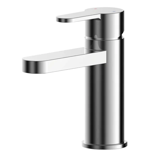 Nuie Arvan Mini Mono Basin Mixer with Push Button Waste
