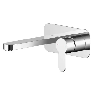 Nuie Arvan Chrome 2TH Wall Mounted Basin Mixer
