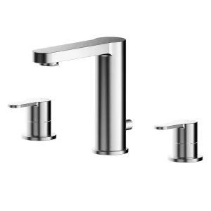 Nuie Arvan 3TH Basin Mixer with Pop up Waste