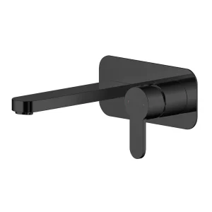 Toreno Round Black Wall Mounted Basin Mixer