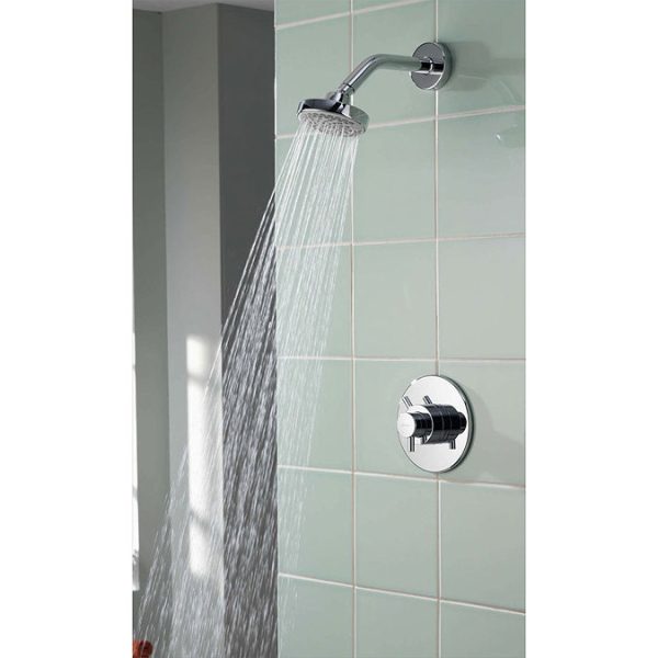 Aqualisa   Aspire DL Concealed Thermostatic Shower Valve with Wall Mounted Fixed Head - Image 2